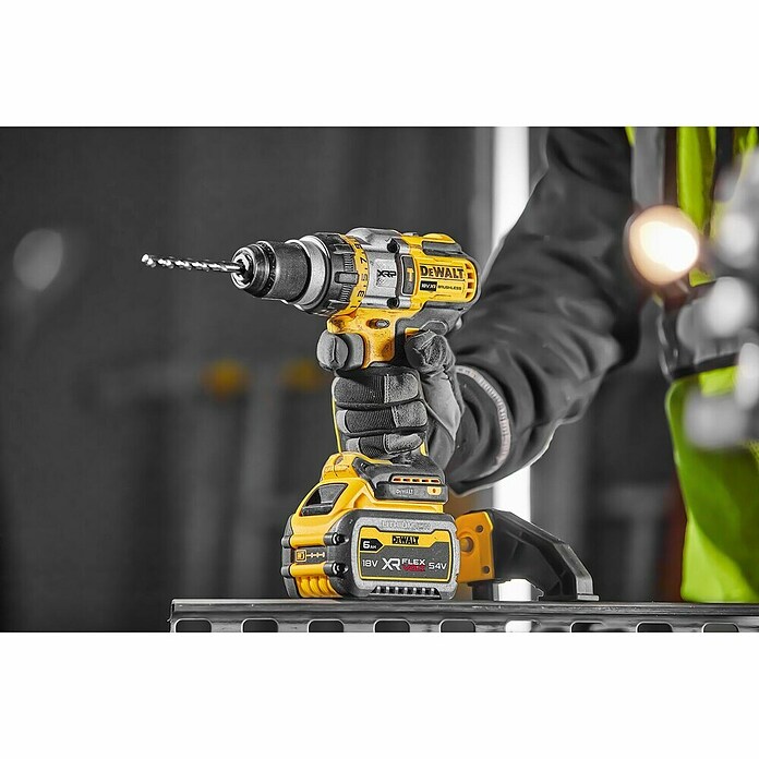 DeWalt Taladro atornillador percutor de batería DCD999T1 (18 V, 1 batería, 6 Ah, Número máx. de impactos: 38.250 /min) | BAUHAUS