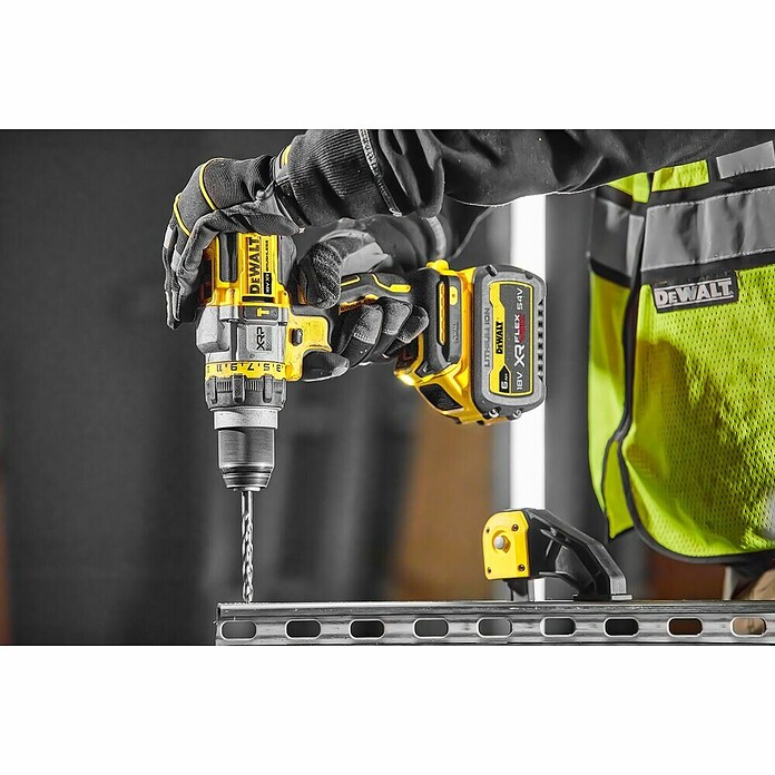 DeWalt Taladro atornillador percutor de batería DCD999T1 (18 V, 1 batería, 6 Ah, Número máx. de impactos: 38.250 /min) | BAUHAUS