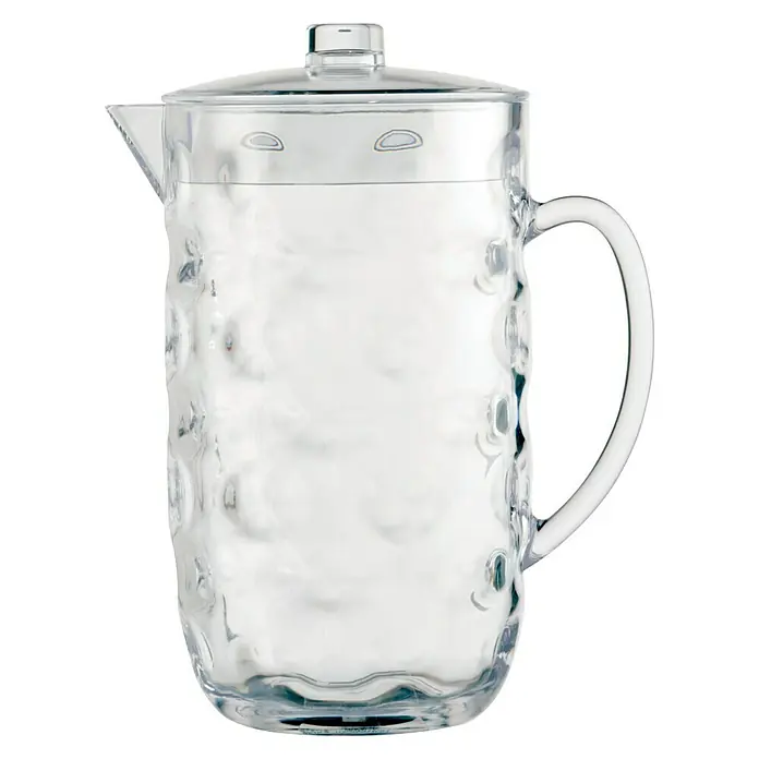 Marine Business Moon Jarra Ice - Plástico, Transparente - Jarra de vidrio transparente con tapa y asa, perfecta para servir bebidas. El diseño texturizado le da a la jarra un toque elegante.