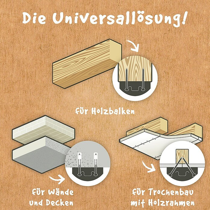 La Siesta Befestigungsanker Casa Mount (Belastbarkeit: 200 kg, Für Hängesessel) | BAUHAUS