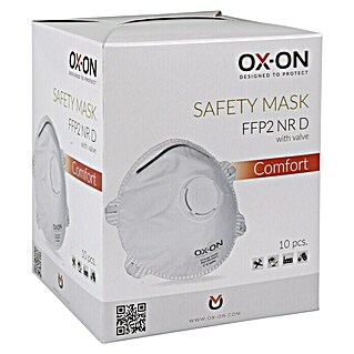 OX-ON Feinstaubmaske NR D w/Valve Comfort (FFP2 NR, 10 Stk.)