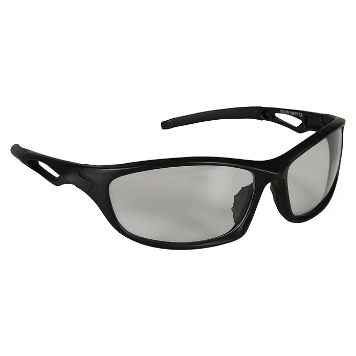 OX-ON Schutzbrille Sport Anti-Fog Comfort Clear - Schwarz / Transparent, Antibeschlagausführung - Schwarze Sportbrille mit verspiegelten Gläsern für optimalen Schutz bei Outdoor-Aktivitäten und sportlichen Höchstleistungen.