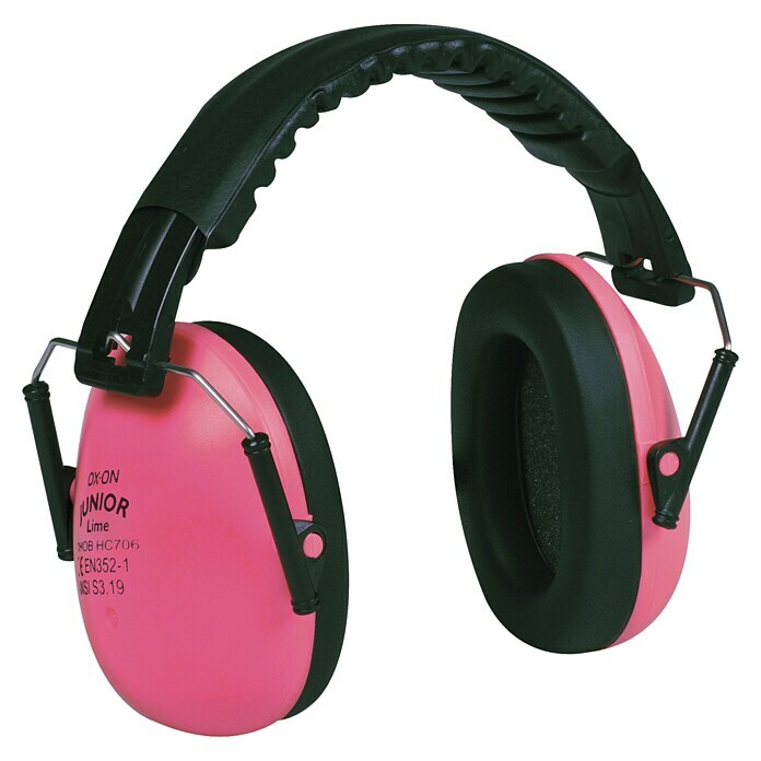 OX-ON Kinder-Gehörschutz Junior Earmuffs Basic (Pink, 24 dB bei 2.000 Hz) | BAUHAUS