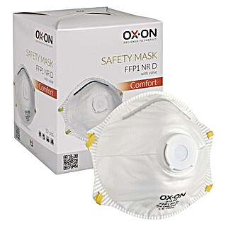 OX-ON Feinstaubmaske NR D w/Valve Comfort (FFP1, 10 Stk.)