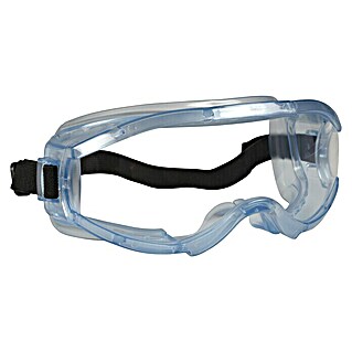 OX-ON Schutzbrille Goggles Supreme Clear (Transparent / Blau, Kopfband)