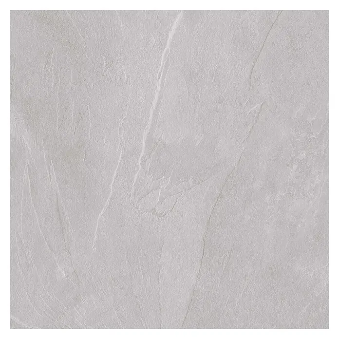 Pavimento porcelánico Aura - 60,5 x 60,5 cm, Light, Mate - Baldosa de porcelana gris claro con sutiles vetas para interiores modernos. Elegante y versátil.