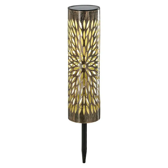 BAUHAUS Solar-Dekoleuchte - Silber antik, IP44 - Die Solarleuchte im Antik-Look mit filigranem Muster sorgt für stimmungsvolle Beleuchtung im Garten. Perfekt für laue Sommerabende.