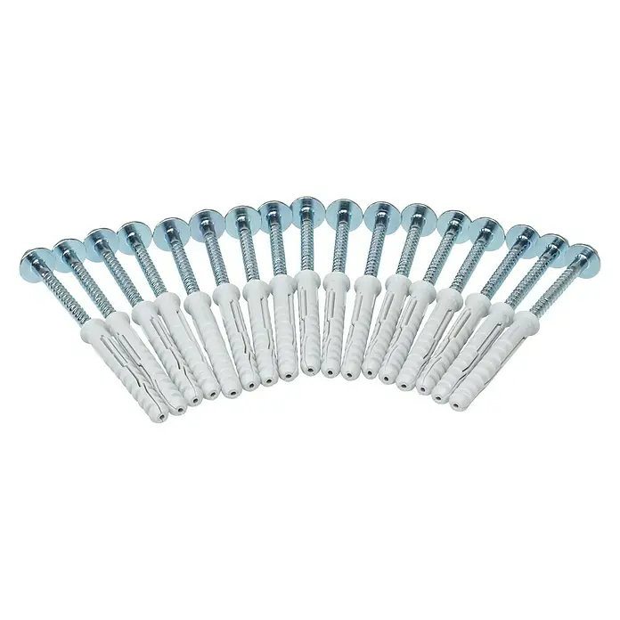 Hörmann Dübel-Set - Passend für: Hörmann Brandschutztür H8-5 & Mehrzwecktür - Reihe von Wanddübeln mit Schrauben. Robuste Befestigungselemente für sichere Wandmontage, ideal für Regale und andere Installationen.