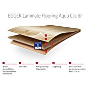 Egger Laminat Aqua CLIC it! Berdal Eiche Grau (1.292 x 193 x 8 mm, Landhausdiele, Berdal Eiche Grau) | BAUHAUS