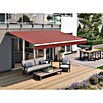 Solid Elements Gelenkarmmarkise (Rot, Breite: 5 m, Ausfall: 3,5 m)