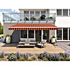 Solid Elements Gelenkarmmarkise 0744 (Orange/Braun, Breite: 5 m, Ausfall: 2 m) | BAUHAUS