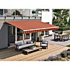 Solid Elements Gelenkarmmarkise 0744 (Orange/Braun, Breite: 5 m, Ausfall: 2 m) | BAUHAUS