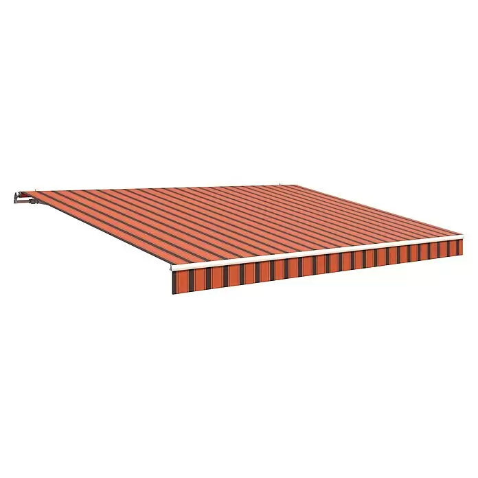 Solid Elements Gelenkarmmarkise 0744Orange/Braun, Breite: 3,5 m, Ausfall: 2,5 m