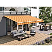 Solid Elements Gelenkarmmarkise 320180 (Gelb/Orange, Breite: 3 m, Ausfall: 2 m) | BAUHAUS