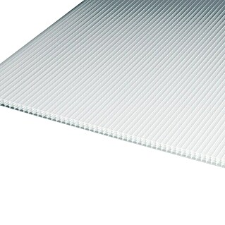 Hohlkammerplatte Makrolon (200 cm x 105 cm x 10 mm, Polycarbonat, Weiß)