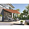 Solid Elements Gelenkarmmarkise 8430 (Beige/Rot, Breite: 3,5 m, Ausfall: 2,5 m) | BAUHAUS