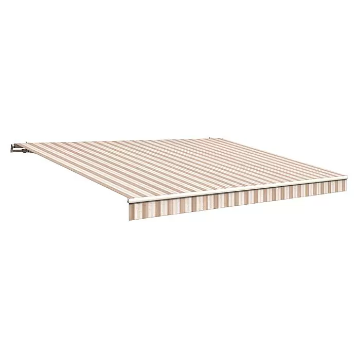 Solid Elements Gelenkarmmarkise 6171Braun/Beige, Breite: 5 m, Ausfall: 3,5 m