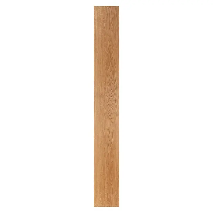 Parkett Eiche Mosel - 1.700 x 190 x 15 mm, Landhausdiele - Nahaufnahme einer Holzplatte mit ausgeprägter Maserung und warmen Farbtönen, ideal für rustikale Möbel oder Akzente.