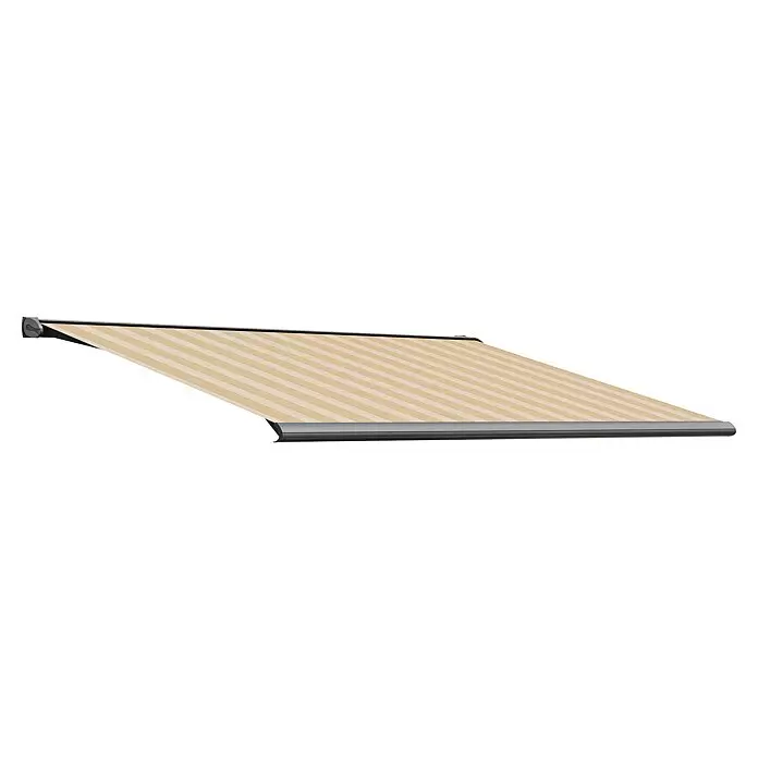Solid Elements Vollkassettenmarkise Solid-S 2238Hellbeige/Beige, Farbe Gestell: Anthrazitgrau, Breite: 4 m, Ausfall: 2,5 m