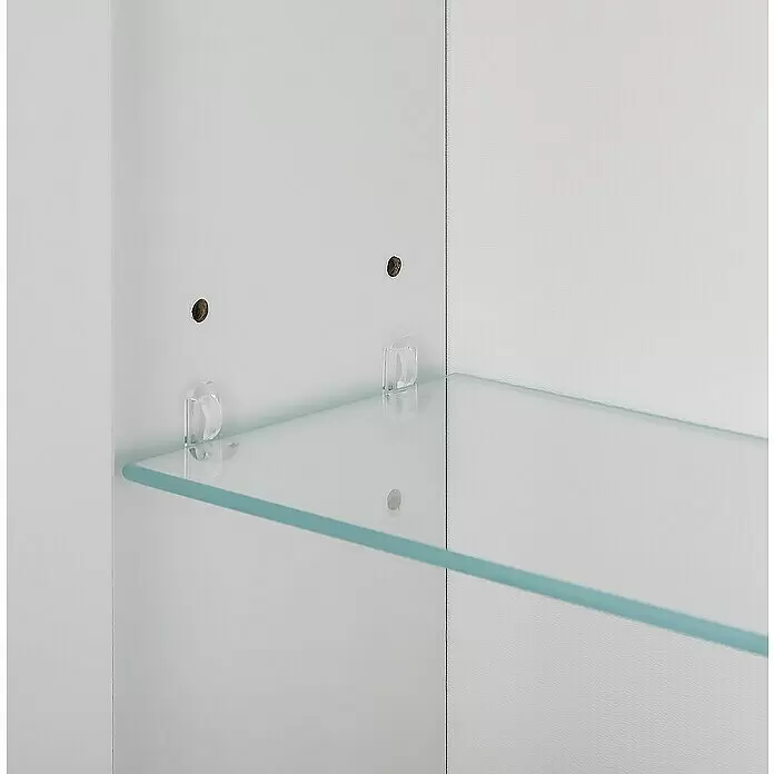 Astor Spek Spiegelschrank - B x H: 60,2 x 61,6 cm, Ohne Beleuchtung, Holz, Weiß/Holzoptik - Detailaufnahme