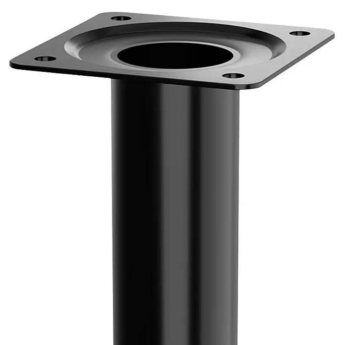 Walteco Möbelfuß - L x B x H: 3 x 3 x 15 cm, Ø x H: 3 x 15 cm, Traglast: 50 kg, Stahl - Detailaufnahme