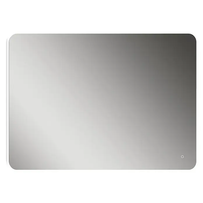 Camargue Espejo con luz Celia - 120 x 80 cm, Sensor - Espejo de baño rectangular con esquinas redondeadas e iluminación LED para un ambiente moderno en el baño.