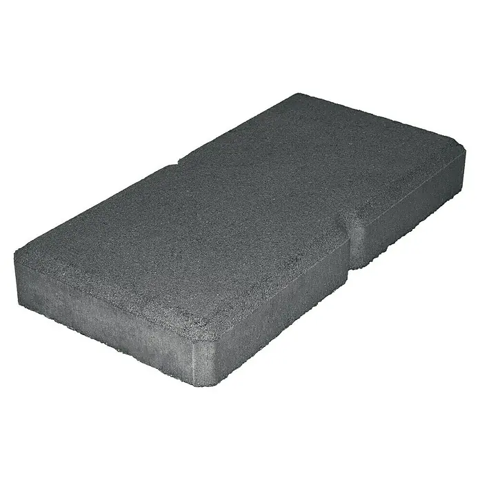 Christoph Mauerabdeckplatte Ambienta - 40 x 20 x 5 cm, Anthrazit, Beton - Grauer Pflasterstein mit einer Nut in der Mitte, ideal für Gehwege oder Terrassen. Der Stein ist robust und langlebig für den Aussenbereich.