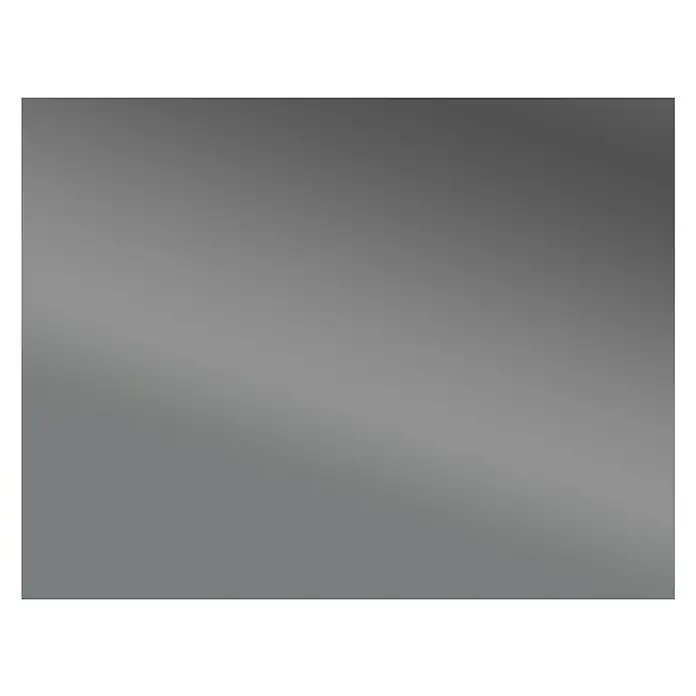 Camargue Espejo con luz Khan - 120 x 80 cm - Superficie rectangular gris con un ligero gradiente que se aclara de arriba a abajo. La imagen tiene un estilo minimalista.