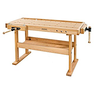 Ramia Werkbank met bankschroef Diamond 1500 (1.500 x 760 x 850 mm, Gelijmd beukenhout)
