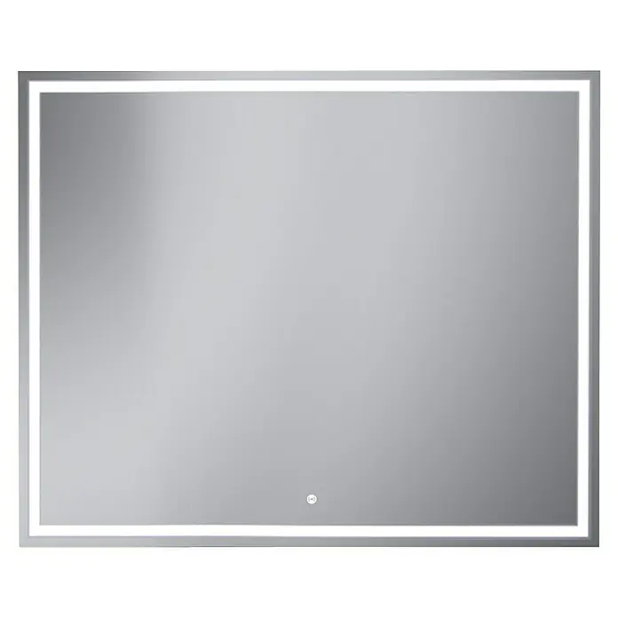 Camargue Espejo con luz Lisbeth - 100 x 80 cm, Acero, Con sensor de movimiento - Espejo de baño LED iluminado para una iluminación óptima. Ideal para baño y vestidor.