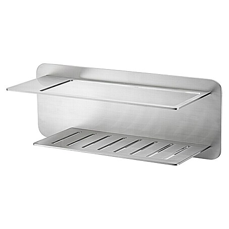 Imex Cesta de baño Bethari (12,7 x 36 x 13,5 cm, Acero inoxidable, Níquel)
