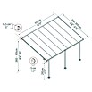 Solid Elements Terrassenüberdachung Martina (Tiefe: 3 m, B x H: 4,25 x 2,1 m, Verkehrsweiß)