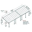 Solid Elements Terrassenüberdachung Martina (Tiefe: 3 m, B x H: 10,35 x 2,1 m, Verkehrsweiß)