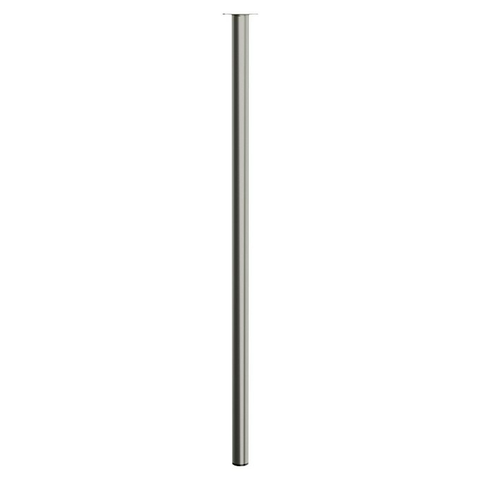 Walteco Möbelfuß (L x B x H: 3 x 3 x 80 cm, Ø x H: 3 x 80 cm, Traglast: 50 kg, Stahl, Nickel) | BAUHAUS