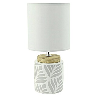 Idp Lampshades Lámpara de sobremesa Vadim (40 W, L x An x Al: 14 x 14 x 30 cm, Blanco, E14)
