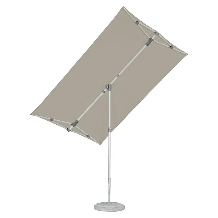Suncomfort Balkonschirm Flex RoofLight Taupe, Bespannungsmaß (L x B): 210 x 150 cm - Rechteckiger Sonnenschirm in neutralem Farbton, ideal für den Garten. Er bietet zuverlässigen Sonnenschutz an heißen Tagen.