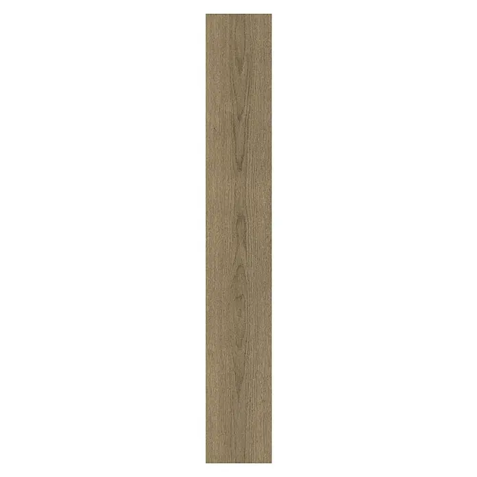 LOGOCLIC Laminado Roble Jerez - 1.200 x 196 x 10 mm, Roble, AC5 - Esta imagen muestra una sola tabla con una veta de madera natural de color marrón claro, ideal para suelos contemporáneos.