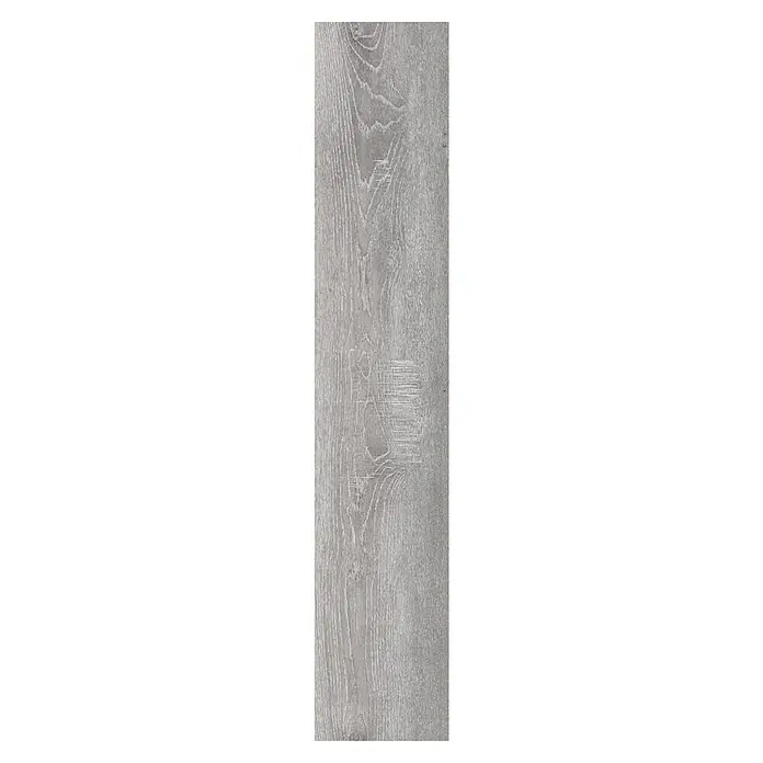 LOGOCLIC Laminado Roble Jarama - 1.200 x 196 x 8 mm, AC5 - Atractivo aspecto de tablones de madera gris con una veta distintiva que agrega un toque de elegancia natural a cualquier habitación.