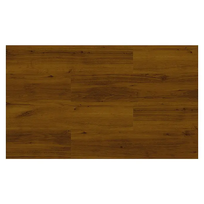 Allure Suelo vinílico SPC Markham Dark - 1.220 x 226 x 6,5 mm, Marrón, Resistente al agua - Primer plano de tablones de suelo de madera de colores cálidos con vetas y textura visibles, ideal para suelos.