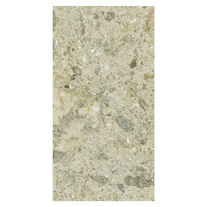 Allure Suelo vinílico SPC Ecru Corinto - 610 x 305 x 5,2 mm, Beige, Resistente al agua - Baldosa Stonezza finamente estampada en beige. La textura crea un aspecto natural, ideal para interiores modernos y como opción de suelo.