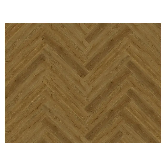 Allure Suelo vinílico SPC Amsterdam Natural - 710 x 120 x 5,5 mm, Marrón, Resistente al agua - Elegante textura de suelo de madera en espiga. Los tonos cálidos le dan un ambiente acogedor y elegante a cualquier habitación.\n