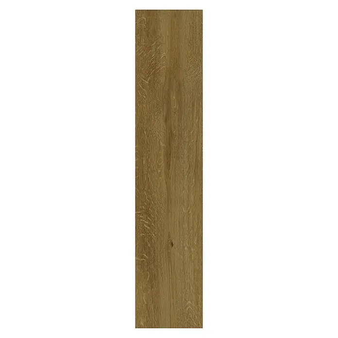 Allure Suelo vinílico SPC Amsterdam Natural - 710 x 120 x 5,5 mm, Marrón, Resistente al agua - Baldosa de suelo larga y rectangular en tonos marrones cálidos con un aspecto realista de grano de madera. Ideal para espacios de vida.