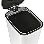 KIS Treteimer Chic (45 l, Schwarz/Silber, Eckig, Kunststoff)