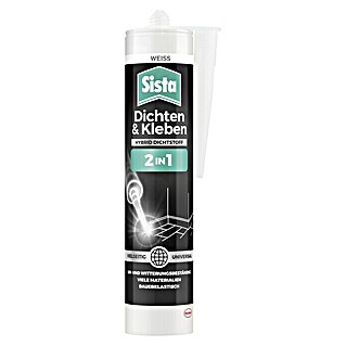 Sista Fugendichtstoff Dichten & Kleben 2in1 (Weiß, 280 ml, Hybrid-Dichtstoff)