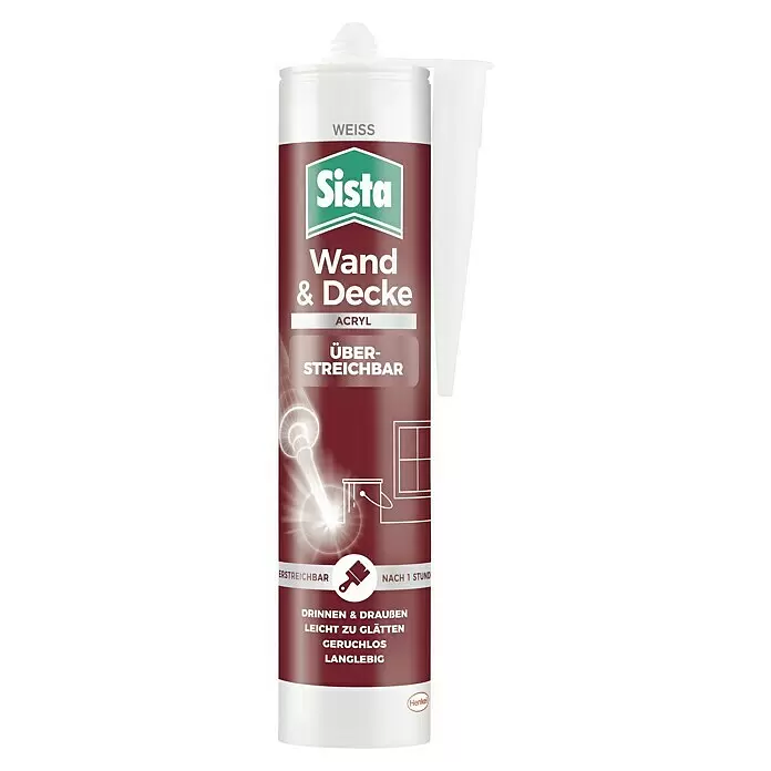 Sista Acryl Wand & DeckeWeiß, 280 ml
