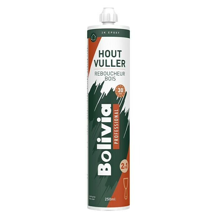 Bolivia Professional Houtvuller 2K Epoxy 2in1 sneldrogend (Lichtgrijs, 250 ml) | BAUHAUS