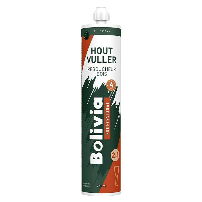 Bolivia Professional Houtvuller 2K Epoxy 2in1 (Transparant, 250 ml) | BAUHAUS