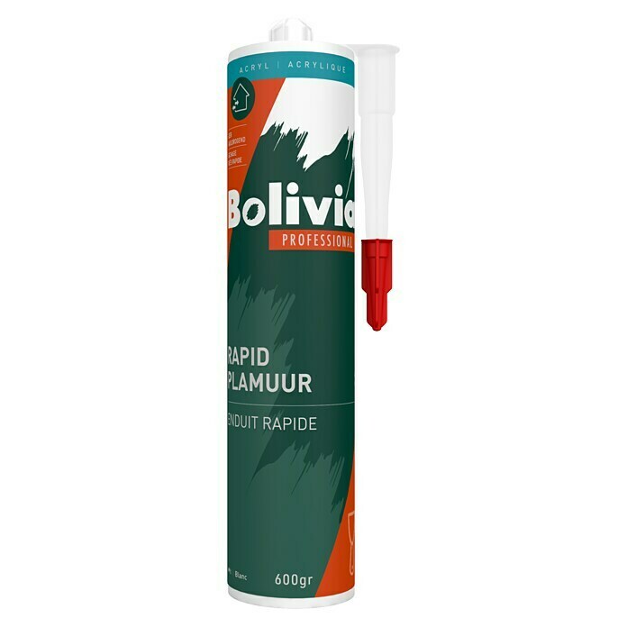 Bolivia Professional Vulplamuur Acryl Rapid (Wit, 600 g) | BAUHAUS