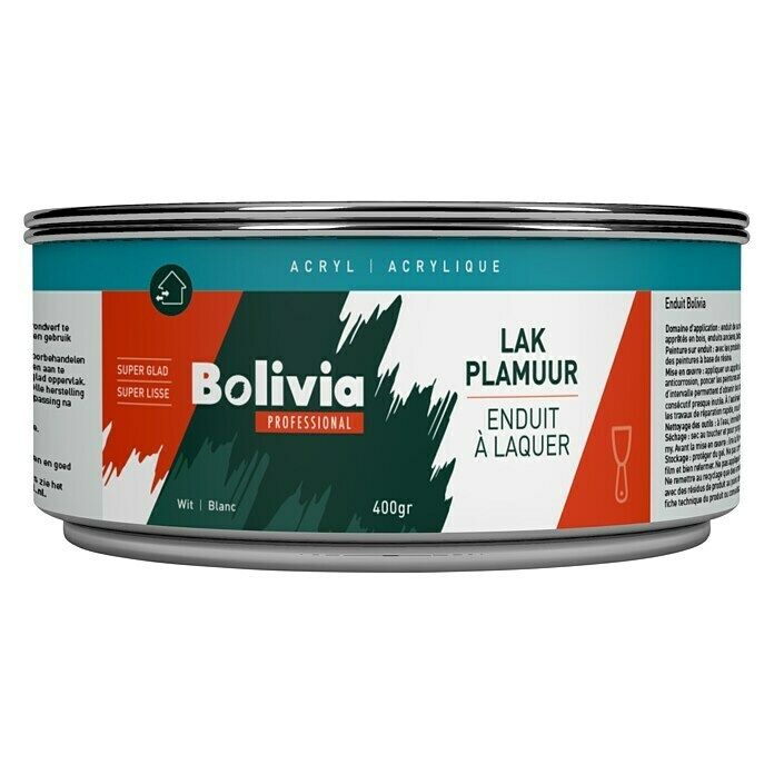 Bolivia Professional Lakplamuur Acryl blik (Helderwit, 400 g) | BAUHAUS