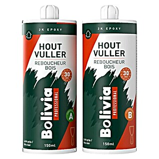Bolivia Professional Houtvuller 2K Epoxy (Lichtgrijs, 300 ml)